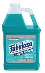 DESCRIPTION: (4) ALL PURPOSE CLEANER CONCENTRATE BRAND/MODEL: FABULOSO INFORMATION: OCEAN COOL SCENT, MAKES UP TO 64 GALLONS OF CLEANER RETAIL$: $42/E