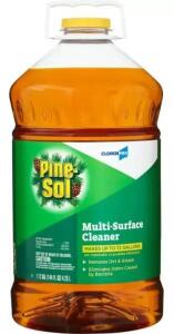 DESCRIPTION: (3) ORIGINAL CLEANER BRAND/MODEL: PINE-SOL/35418 INFORMATION: AMBER/PINE SCENT RETAIL$: 12.59 EACH SIZE: 144 OZ. QTY: 3