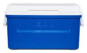 DESCRIPTION: (1) ICE CHEST COOLER BRAND/MODEL: IGLOO INFORMATION: BLUE AND BLACK RETAIL$: $16.88 EA SIZE: 48 QT QTY: 1