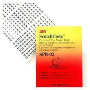 DESCRIPTION: (16) PRE PRINTED WIRE MARKER BOOK BRAND/MODEL: 3M SCOTCHCODE #SPB-02 RETAIL$: $20.00 EA SIZE: 0-15 QTY: 16