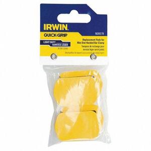 DESCRIPTION: (4) REPLACEMENT PAD KIT (4) PACK BRAND/MODEL: IRWIN QUICK GRIP #40P228 INFORMATION: YELLOW RETAIL$: $10.00 EA SIZE: FOR USE WITH 5462,544