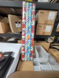 DESCRIPTION: (4) ROLLS OF WRAPPING PAPER INFORMATION: CHRISTMAS PATTERN QTY: 4