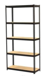 (2) NARROW STEEL SHELVING