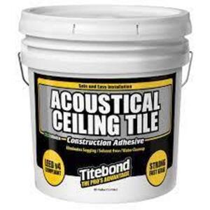 (1) ACOUSTICAL CEILING TILE CONSTRUCTION ADHESIVE