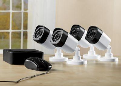 INDOOR/OUTDOOR SURVEILLANCE SYSTEM WITH DVR AND 4 NIGHT VISION CAMERAS