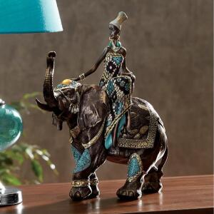 SARABI WITH ELEPHANT FIGURINE