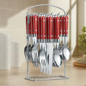 20-PIECE HANGING FLATWARE SET