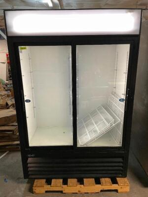 NORLAKE TWO SLIDING DOOR MERCHANDISER COOLER.