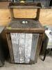 WOOD TRASH CAN ENCLOSURE W/ FADED BOARDS - 2