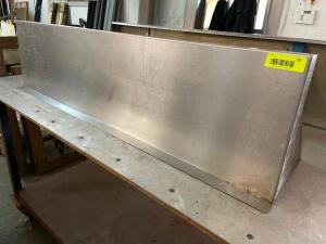 48" X 12" STAINLESS WALL SHELF W/ BRACKETS