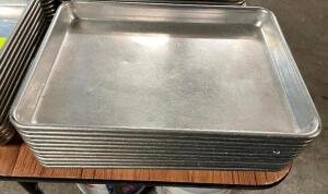 (12) VOLRATH 1/4 SIZE SHEET PANS