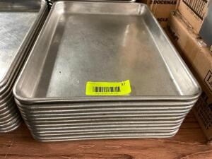 (12) VOLRATH 1/4 SIZE SHEET PANS