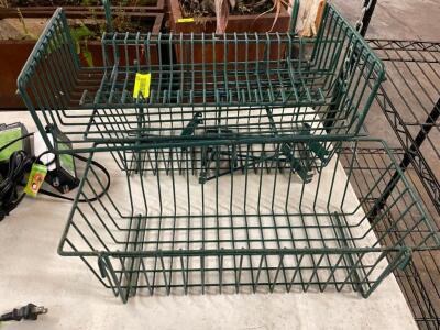 GREEN COATED SINK CADDY / ORGANIZER.