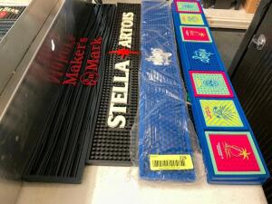 (1) LOT OF BAR MATS.