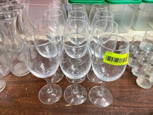 (12) WINE GLASSES