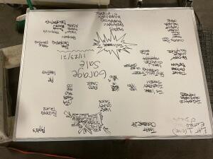 48" X 36" DRY ERASE BOARD