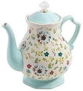 DESCRIPTION: (1) TEA POT BRAND/MODEL: PIONEER WOMAN INFORMATION: FLORAL RETAIL$: $22.75 SIZE: 2.4 QT QTY: 1