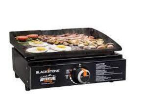 DESCRIPTION: (1) TABLETOP OUTDOOR GRIDDLE BRAND/MODEL: BLACKSTONE ADVENTURE READY RETAIL$: $130.00 EA SIZE: 17" QTY: 1