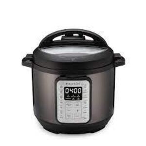 DESCRIPTION: (1) INSTANT POT BRAND/MODEL: VIVA INFORMATION: BLACK STAINLESS RETAIL$: $100.00 SIZE: 6 QT QTY: 1