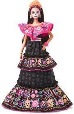 DESCRIPTION: (1) DIA DE MUERTOS DOLL BRAND/MODEL: BARBIE RETAIL$: $75.00 EA SIZE: 3.00 X 9.00 X 13.00 QTY: 1