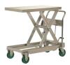 DESCRIPTION: (1) SCISSOR LIFT CART BRAND/MODEL: VESTIL/CART-1000-PSS INFORMATION: LOAD CAPACITY: 1000 LBS/STAINLESS STEEL/FOOT PUMP RETAIL$: 1,901.04