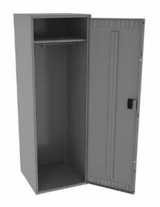 DESCRIPTION: (1) WARDROBE LOCKER BRAND/MODEL: TENNSCO/STS-242472-AMG INFORMATION: GRAY/PADLOCK HASP/LOUVERED RETAIL$: 570.35 SIZE: 24"D X 72"H X 24"W