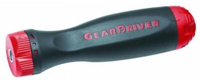 DESCRIPTION: (4) RATCHETING SCREWDRIVER HANDLE BRAND/MODEL: GEARDRIVER/890001GD INFORMATION: BLACK & RED RETAIL$: 13.44 EACH QTY: 4