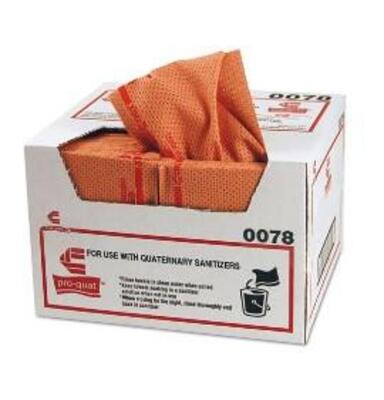 DESCRIPTION: (1) PACK OF (150) CLEAN & SANITIZING TOWELS BRAND/MODEL: SSDC/92223736 INFORMATION: RED/ANTIMICROBIAL RETAIL$: 104.35 PER PK OF 150 SIZE: