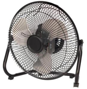 DESCRIPTION: (1) HIGH VELOCITY FLOOR FAN BRAND/MODEL: MAINSTAYS/SCF-225BR-1 INFORMATION: BLACK/360-DEGREE TILT/3-SPEEDS RETAIL$: 19.99 SIZE: 11.6"L X