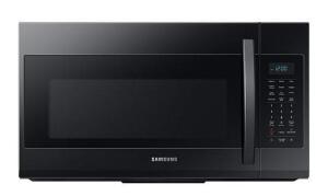 DESCRIPTION: (1) OVER-THE-RANGE MICROWAVE BRAND/MODEL: SAMSUNG/ME19R7041FB INFORMATION: BLACK STAINLESS STEEL FINISH/CAPACITY: 1.9 CU-FT RETAIL$: 314.