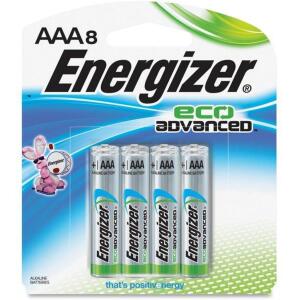 DESCRIPTION: (6) PACKS OF (8) ECOADVANCED BATTERIES BRAND/MODEL: ENERGIZER/XR92BP8 INFORMATION: BATTERY CAPACITY: 1250 MAH/ALKALINE RETAIL$: 53.82 PER