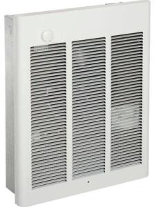 DESCRIPTION: (1) ELECTRIC WALL HEATER BRAND/MODEL: QMARK/CWH3508F INFORMATION: WHITE/1PHASE/208V/MISSING DIAL RETAIL$: 403.75 SIZE: 14-5/16"W X 18-1/4