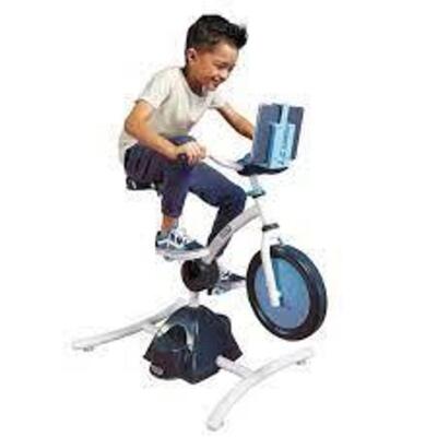 DESCRIPTION: (1) EXPLORE AND FIT CYCLE FUN ADJUSTABLE EXERCISE EQUIPMENT BRAND/MODEL: PELICAN RETAIL$: $120.00 SIZE: 3-7 YEARS OLD QTY: 1