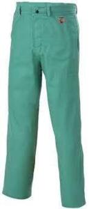 DESCRIPTION: (10) PAIRS OF WELDING PANTS BRAND/MODEL: REVCO #910 GREEN INFORMATION: GREEN RETAIL$: $21.00 EA SIZE: SIZE 50 QTY: 10