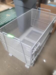 DESCRIPTION: (1) WIRE STORAGE CONTAINER RETAIL$: $25/EA SIZE: APPROX 31" X 20" X 21"T QTY: 1