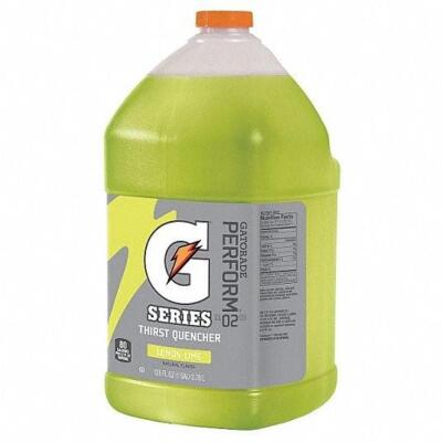 DESCRIPTION: (3) CASES OF (4) SPORTS DRINK MIX LIQUID BRAND/MODEL: GATORADE #3AW92 INFORMATION: LEMON LIME RETAIL$: $75.00 A CASE SIZE: 6 GALLON YIELD