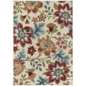 DESCRIPTION: (1) AREA RUG BRAND/MODEL: MAINSTAYS INFORMATION: MULTI FLORAL RETAIL$: $56.38 EA SIZE: 5X7 QTY: 1