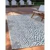 DESCRIPTION: (1) OUTDOOR AREA RUG BRAND/MODEL: JILL ZARIN #3152785 INFORMATION: BLUE RETAIL$: $75.00 SIZE: 2X3 QTY: 1