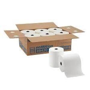 DESCRIPTION: (1) CASE OF (6) HARDWOUND PAPER TOWELS BRAND/MODEL: ENMOTION #89420 RETAIL$: $100/CASE SIZE: 7000' ROLL QTY: 1