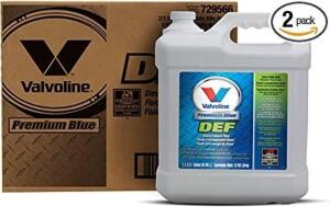 DESCRIPTION: (2) DIESEL EXHAUST FLUID BRAND/MODEL: VALVOLINE #729566 RETAIL$: $40.00 EA SIZE: 2.5 GAL QTY: 2