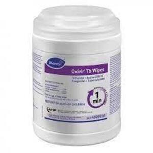 DESCRIPTION: (6) DISINFECTING WIPES CANISTER BRAND/MODEL: OXIVIR TB WIPES RETAIL$: $20.43 EA SIZE: 7X6 QTY: 6