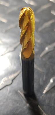 (1) SOLID CARBIDE BALL END MILL