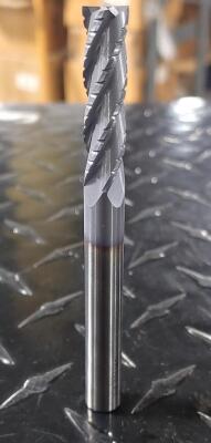 (2) SOLID CARBIDE 4 FLUTE END MILL