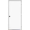 36 IN. X 80 IN. FLUSH PRIMED STEEL PREHUNG LEFT-HAND INSWING FRONT DOOR