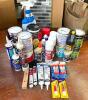 ASSORTED ADHESIVES AND PAINT AS SHOWN