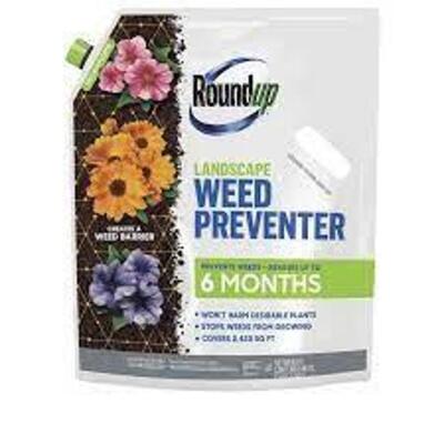 (4) ROUND UP LANDSCAPE WEED PREVENTER