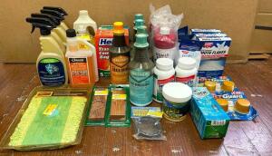 ASSORTED CLEANING SUPPLIES AS SHOWN