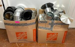 ASSORTED HVAC DUCTING AND VENTING SUPPLIES AS SHOWN