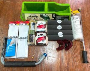 ASSORTED PAINTING SUPPLIES AS SHOWN