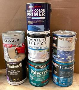 ASSORTED FLOOR PROTECTION COATINGS AS SHOWN